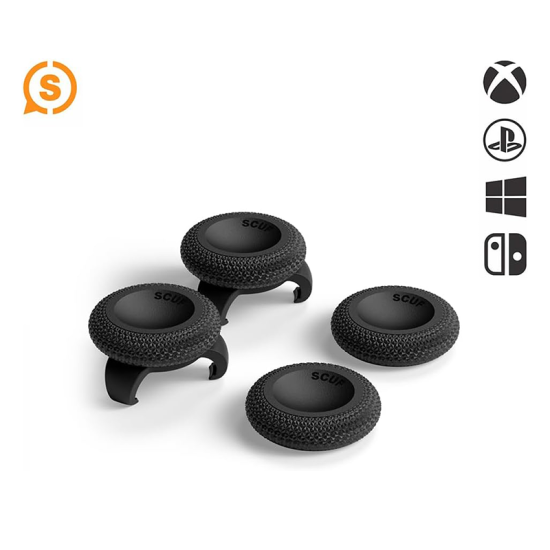 SCUF Universal Thumbstick Grip 6 Pack - Tactic - Black